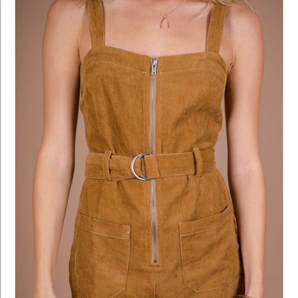 Camel Corduroy romper - Picture 3 of 4